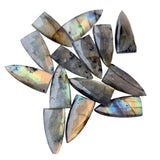 25mm Labradorite Shield Shape, 5 Pcs RARE Labradorite Long Fancy Shield 5 Pcs