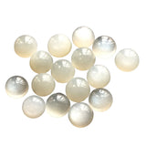 8mm White Moonstone Cabochon, Round Plain Calibrated Moonstone, Loose Moonstone
