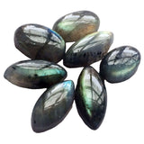 19-25mm Labradorite Plain Cabochons, Labradorite Flat Back Cabochons