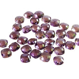 8-8.5mm Amethyst Cabochon, Natural Cushion Cut Check board Both Side Faceted