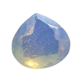 6.9mm Ethiopian Opal Faceted Heart Cut Stone, 0.85 Cts Faceted Fire Opal