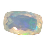 8x13mm Huge Ethiopian Emerald Opal, Rectangle Faceted Opal, Fancy Cut 2.70 Cts