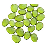 14-17mm Peridot Color Rose Cut, Hydro Quartz Rosecut, Green Cabochon For Jewelry