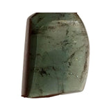 12x17mm Green Tourmaline Cabochon, Loose Tourmaline Fancy Shape Flat Back