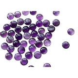8-10mm Amethyst Cabochon, Amethyst Round Plain Cabochons For Jewelry