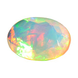 6x8mm Huge Ethiopian Opal, Oval Faceted Opal, Fancy Cut Stone For Ring, Faceted Cabochon, 0.85CTW