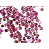 2-3mm Pink Tourmaline Plain Round Cabochons, Pink Tourmaline Flat Back Cabochons