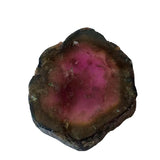16mm Rare Watermelon Tourmaline Rough Slice, OOAK Slice Pendant For Jewelry