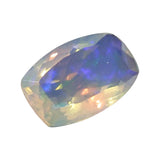 7.3x9.7mm Huge Ethiopian Opal Rectangle Fancy Emerald Cut Stone Faceted 1.05 Cts