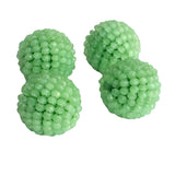 19mm Light Green Glass Beads Round Balls, 2 Pcs Matched Pair Earrings