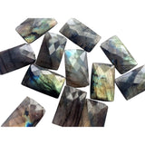 13x22mm Labradorite Rectangle Lot, Labradorite Both Side Faceted Stone