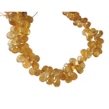 3x4 mm-5x7 mm Citrine Faceted Tear Drop Beads, Citrine Drop Briolettes, Citrine