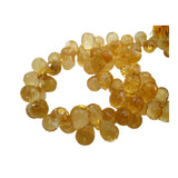 5x8 mm Citrine Faceted Tear Drop Beads, Citrine Drop Briolettes, Citrine Drop