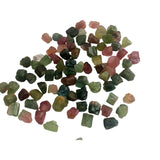 6-9 mm Multi Tourmaline Raw Stones, Natural Loose Rough Sticks For Jewelry