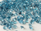 3mm Swiss Blue Topaz Round Cut Stones, Loose Original Natural Swiss Blue Solitaire Shape Topaz For Jewelry (1 Ct To 5 Ct) - KS53Z
