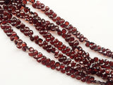 5.5 mm Garnet Beads, Mozambique Garnet Faceted Heart Briolette Beads, Garnet