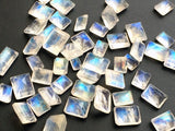 7x9mm Rainbow Moonstone Faceted Emerald Cut, Loose Rainbow Moonstone Gemstones