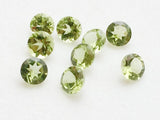 4mm Peridot Round Cut Stone Lot, Loose Pointed Back Round Faceted Peridot Gemstones For Jewelry (5 CTW To 25 CTW) - KSN200Z