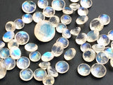 7mm Rainbow Moonstone Faceted Round Cut, 1 Piece Loose Rainbow Moonstone Gemstones For Ring - KRS307Z