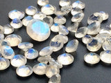 7mm Rainbow Moonstone Faceted Round Cut, 1 Piece Loose Rainbow Moonstone Gemstones For Ring - KRS307Z