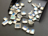 7x9mm Rainbow Moonstone Faceted Emerald Cut, Loose Rainbow Moonstone Gemstones