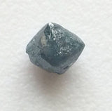1 Pc Blue Raw Diamond Octahedron Drilled, Natural Diamond Crystal, Uncut