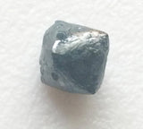 1 Pc Blue Raw Diamond Octahedron Drilled, Natural Diamond Crystal, Uncut