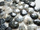 13-17mm Dendrite Opal Cabochon, Dendrite Opal Rose Cut Flat Back Cabs