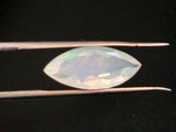 6.6x15.6mm Huge Ethiopian Marquise Opal, Faceted Fancy Cut Stone, 1.60 Cts