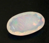 7.7x13mm Huge Ethiopian Opal, Oval Faceted Opal, Fancy Cut Faceted 1.60 Cts
