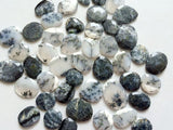 13-17mm Dendrite Opal Cabochon, Dendrite Opal Rose Cut Flat Back Cabs