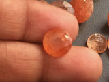10.3mm Sunstone Round Solitaire Cut Faceted Gemstones, Loose Sunstone Solitaire Cut Gemstones - PSG407
