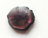 16x18mm Rare Watermelon Tourmaline Rough Slice, OOAK Watermelon Tourmaline Slice Pendant