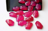 14-15mm Hot Pink Chalcedony Fancy Cabochon, 5 Pcs Loose Hot Pink Chalcedony