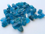 3-5 mm Neon Apatite Raw Stones, Natural Loose Rough Sticks Apatite For Jewelry