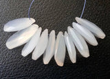 16-18mm Drilled White Chalcedony Rose Cut Cabochon, White Chalcedony Faceted