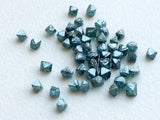 3-4mm Blue Natural Raw Rough Uncut Loose Blue Diamond for Jewelry (1-5Pc)