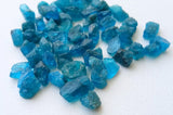 3-5 mm Neon Apatite Raw Stones, Natural Loose Rough Sticks Apatite For Jewelry