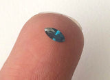 0.19 Cts Clear Blue Diamond Marquise Cut, 5x2.5mm Sparkling Blue Faceted Marquise Diamonds for Jewelry - PDD766