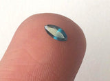 0.19 Cts Clear Blue Diamond Marquise Cut, 5x2.5mm Sparkling Blue Faceted Marquise Diamonds for Jewelry - PDD766