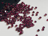 3.5-4mmm Garnet Plain Flat Back Plain Round Cabochons, Loose Garnet For Jewelry