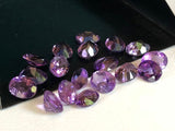 4x6mm African Amethyst Oval Cut Stone Lot, Natural Pointed Back Oval Faceted