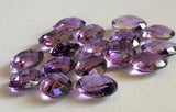 8x10mm Amethyst Cabochon Both Side Checker Cut, Natural Oval Rose Cut Amethyst