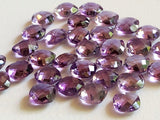 8-8.5mm Amethyst Cabochon, Natural Cushion Cut Check board Both Side Faceted