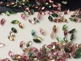 2x4mm Multi Tourmaline Marquise Shape Cut Stones, Faceted Tourmaline Marquise