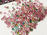 2.5-3mm Multi Tourmaline Round Cut Stones, Natural Multi Round Solitaire Cut