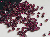 3.5-4mmm Garnet Plain Flat Back Plain Round Cabochons, Loose Garnet For Jewelry