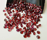 4mm Garnet Round Cut Stone, Natural Faceted Garnet Stone, Loose Garnet Soliatire