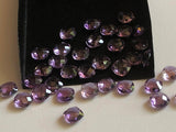 8-8.5mm Amethyst Cabochon, Natural Cushion Cut Check board Both Side Faceted