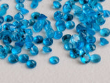 2-2.3mm Neon Apatite Round Cut Stone, Natural Faceted Round Cut Stones